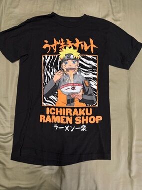 Black Naruto Ichiraku Ramen Shop Graphic Tee